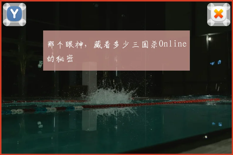 那个眼神，藏着多少三国杀Online的秘密