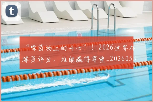 “绿茵场上的斗士”！2026世界杯球员评分，谁能赢得尊重_20260530144026